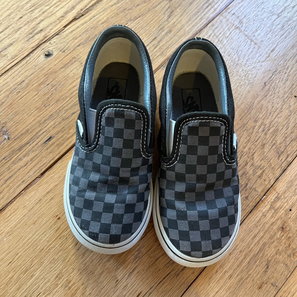 Little Kids Classic Slip-On Vans, Chekerboard